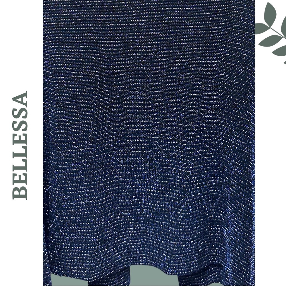 BELLESSA Petite Metallic Blue Open Front
Cardigan Sweater Small Petite - Picture 6 of 6